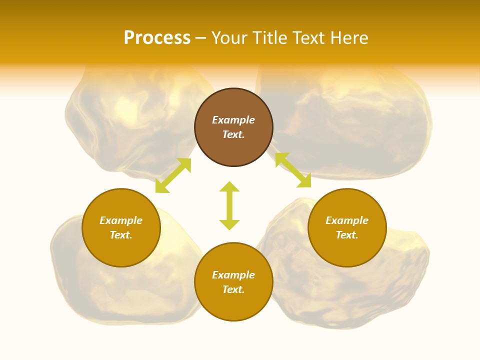 Steady Gold Cover Coin Metal PowerPoint Template