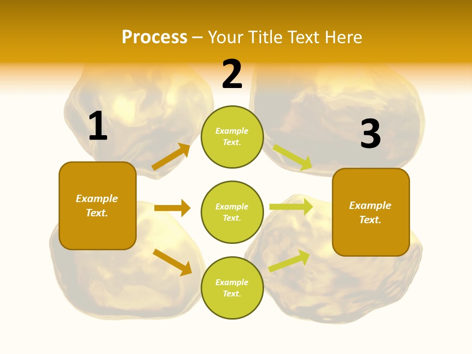 Steady Gold Cover Coin Metal PowerPoint Template