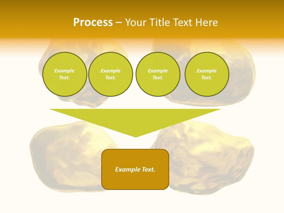 Steady Gold Cover Coin Metal PowerPoint Template