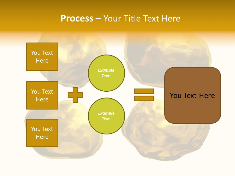 Steady Gold Cover Coin Metal PowerPoint Template