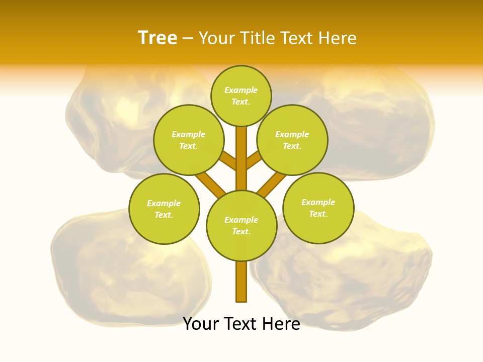 Steady Gold Cover Coin Metal PowerPoint Template