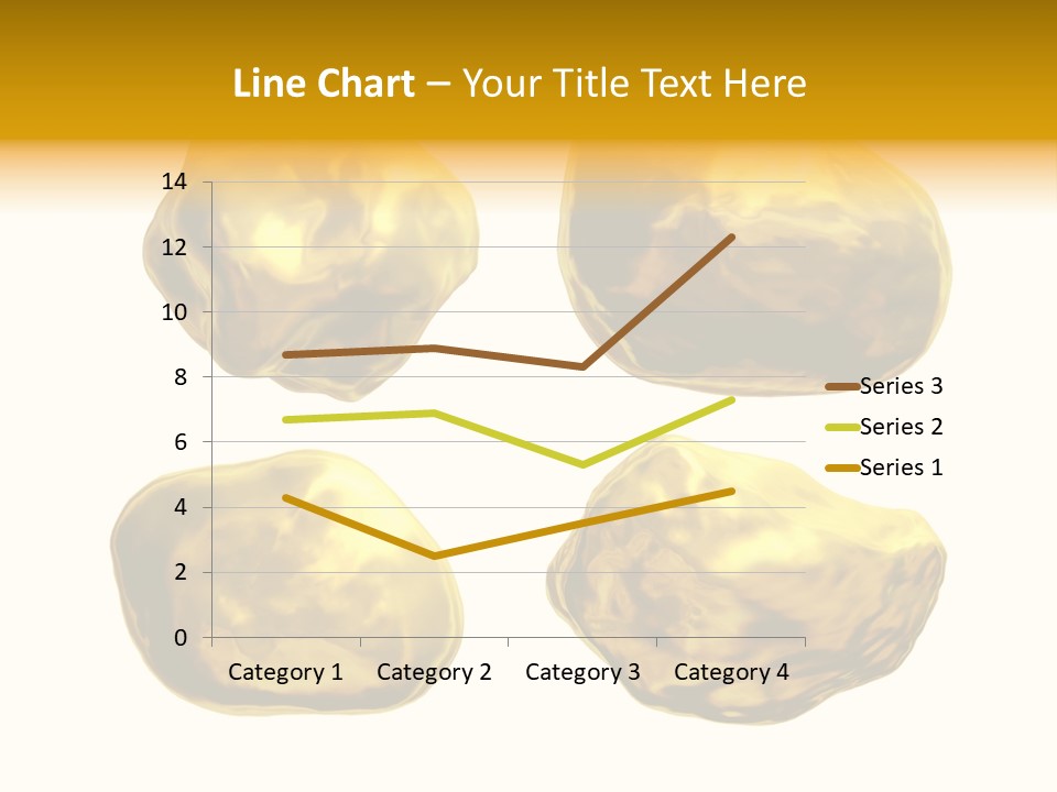 Steady Gold Cover Coin Metal PowerPoint Template