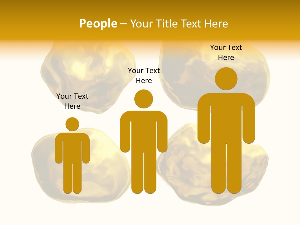 Steady Gold Cover Coin Metal PowerPoint Template