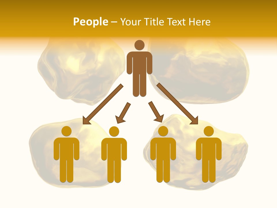 Steady Gold Cover Coin Metal PowerPoint Template