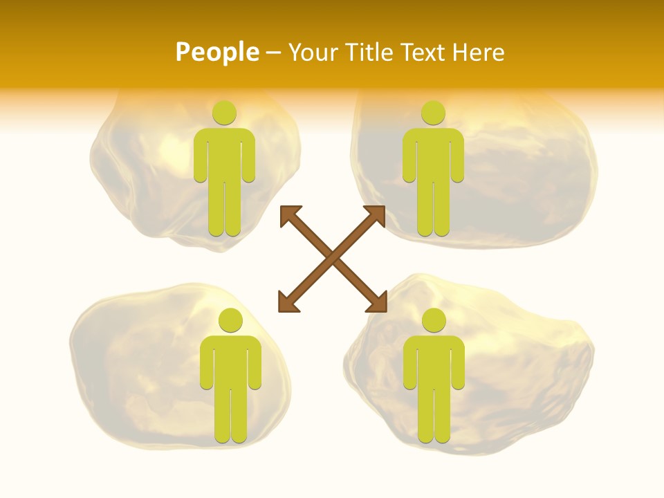 Steady Gold Cover Coin Metal PowerPoint Template