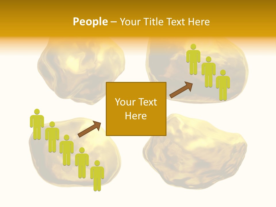 Steady Gold Cover Coin Metal PowerPoint Template