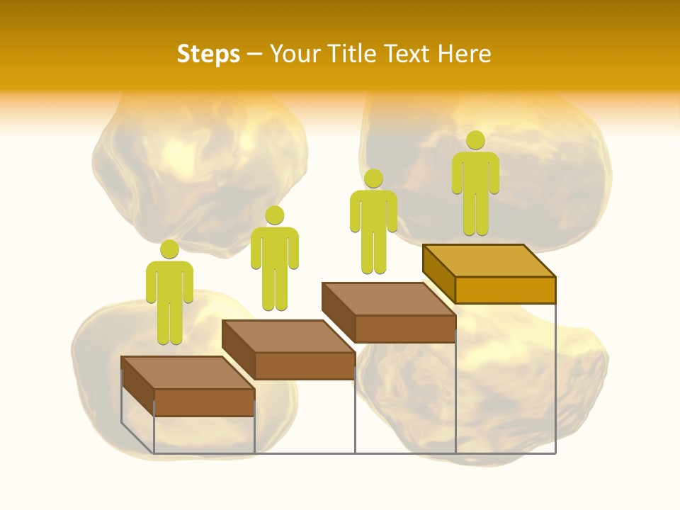 Steady Gold Cover Coin Metal PowerPoint Template