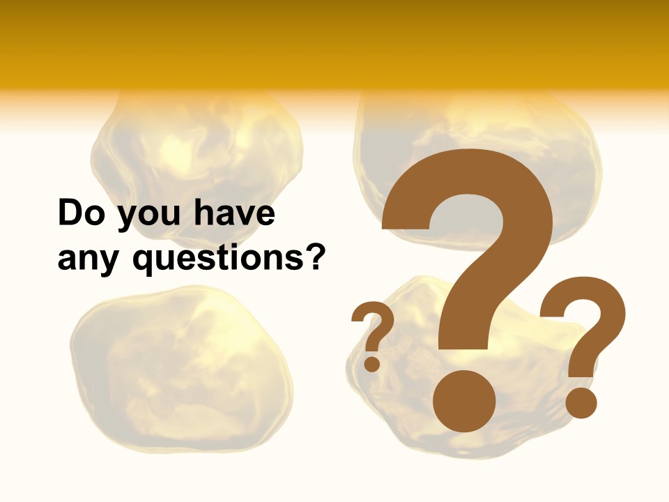 Steady Gold Cover Coin Metal PowerPoint Template