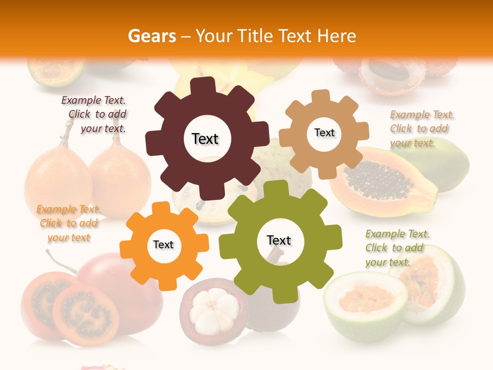 Coconut Ingredient Feijoa PowerPoint Template