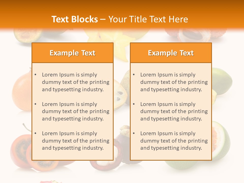 Coconut Ingredient Feijoa PowerPoint Template