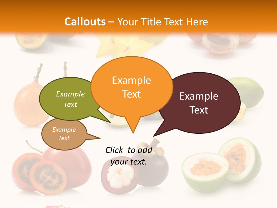 Coconut Ingredient Feijoa PowerPoint Template
