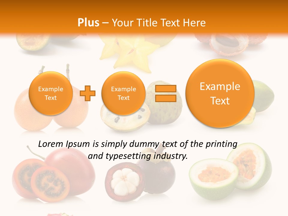 Coconut Ingredient Feijoa PowerPoint Template