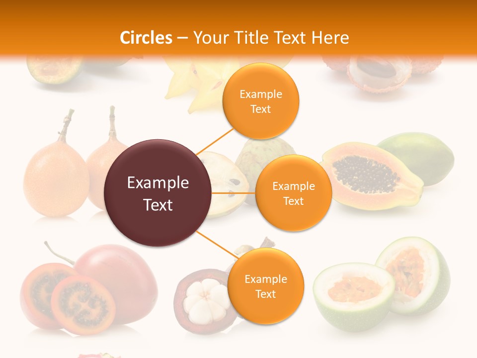 Coconut Ingredient Feijoa PowerPoint Template