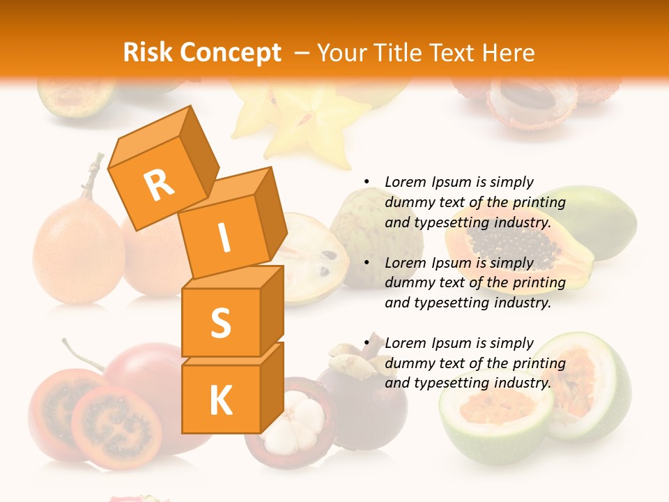 Coconut Ingredient Feijoa PowerPoint Template