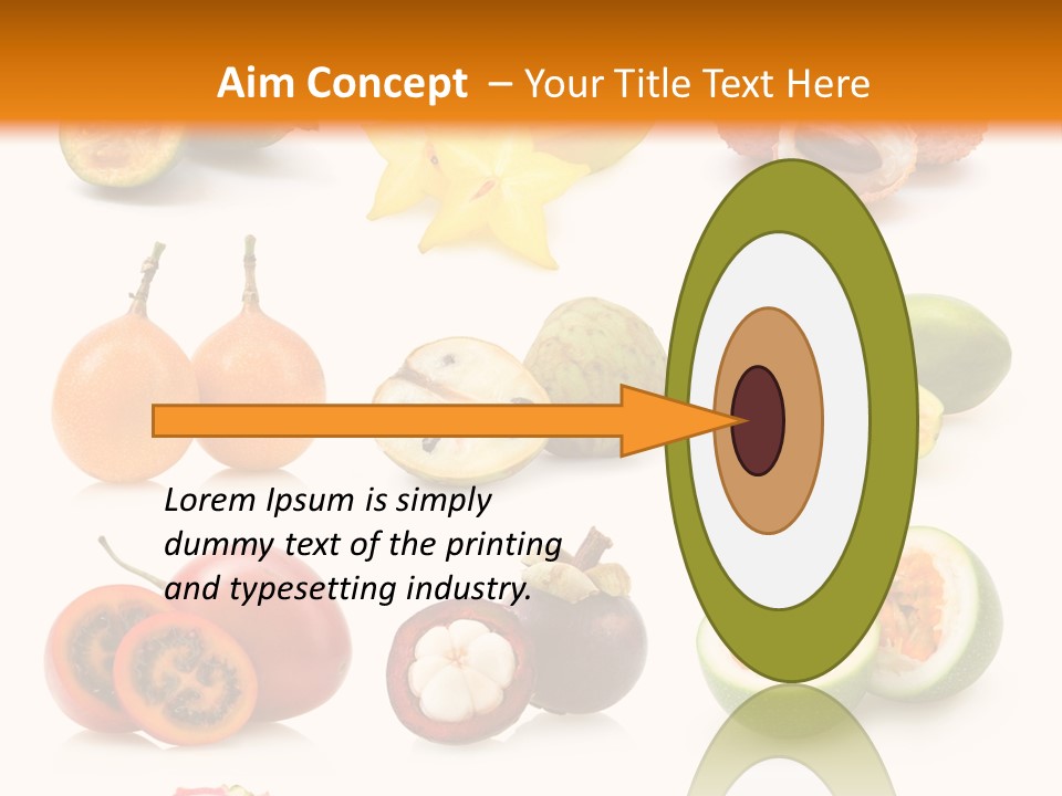 Coconut Ingredient Feijoa PowerPoint Template