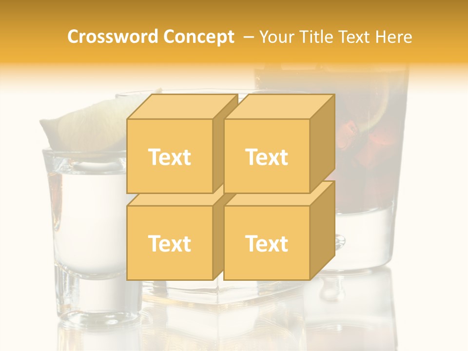 Cuba Libre Yellow Tequila PowerPoint Template