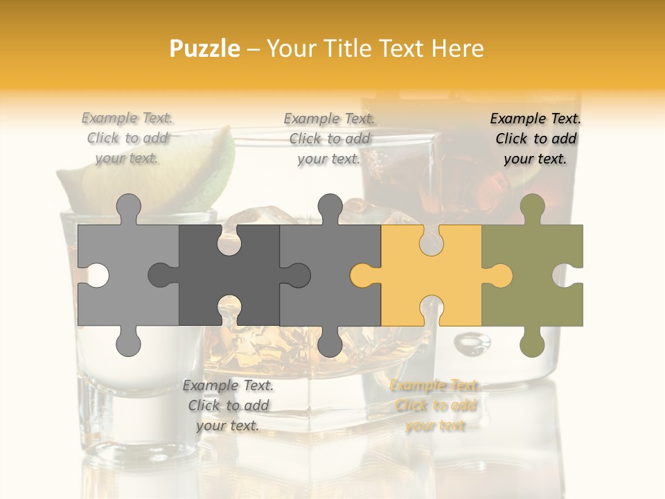 Cuba Libre Yellow Tequila PowerPoint Template