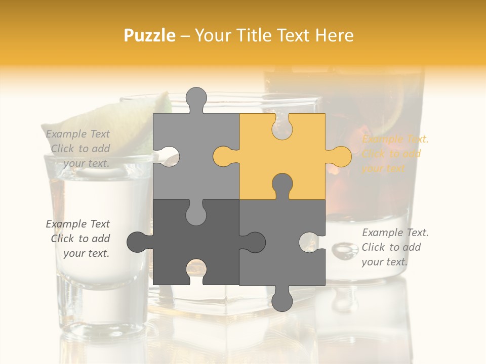 Cuba Libre Yellow Tequila PowerPoint Template