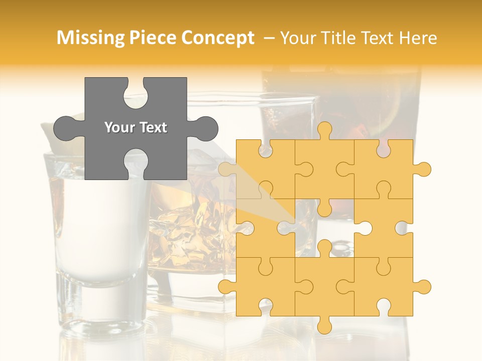 Cuba Libre Yellow Tequila PowerPoint Template