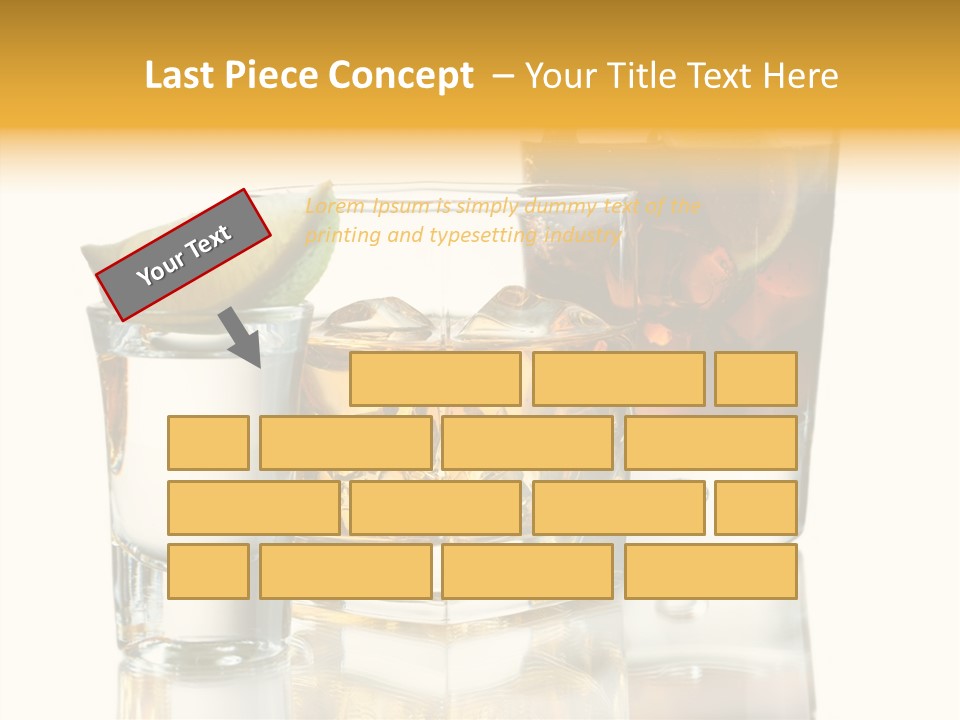 Cuba Libre Yellow Tequila PowerPoint Template
