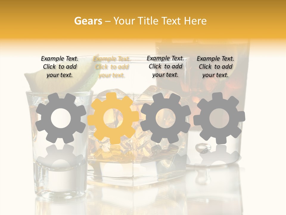 Cuba Libre Yellow Tequila PowerPoint Template