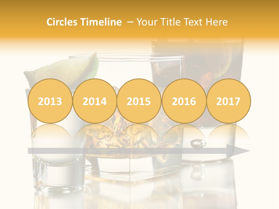Cuba Libre Yellow Tequila PowerPoint Template