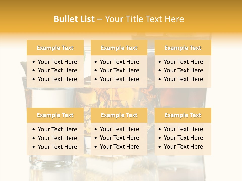 Cuba Libre Yellow Tequila PowerPoint Template