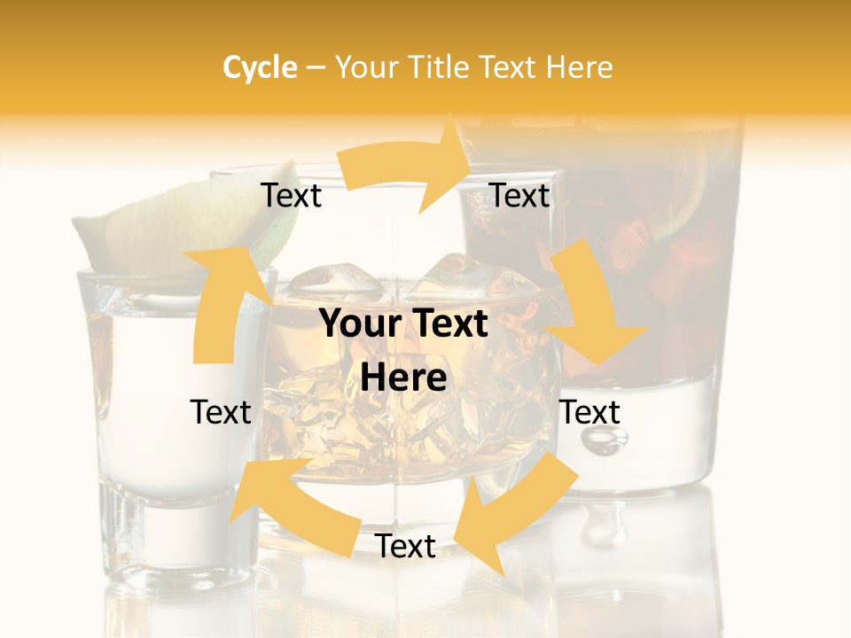 Cuba Libre Yellow Tequila PowerPoint Template