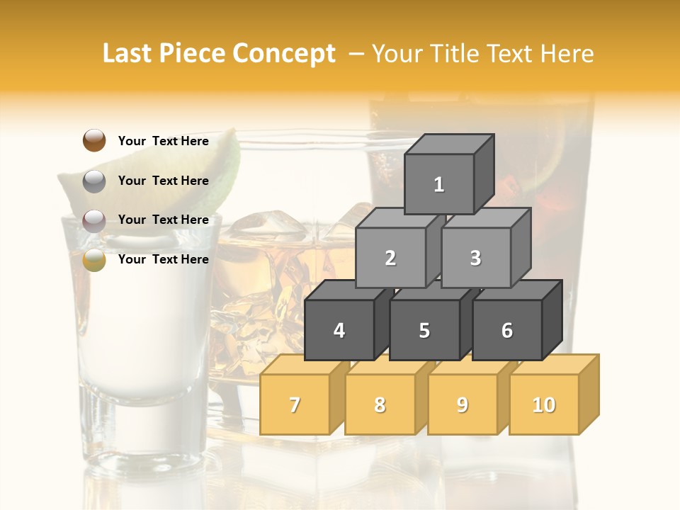 Cuba Libre Yellow Tequila PowerPoint Template