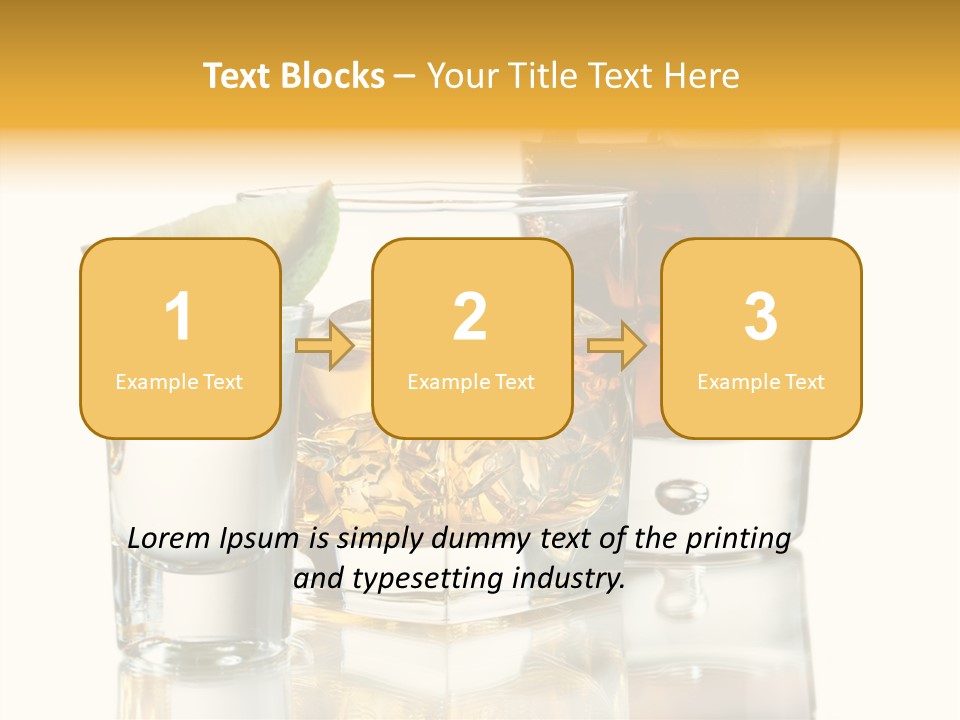 Cuba Libre Yellow Tequila PowerPoint Template