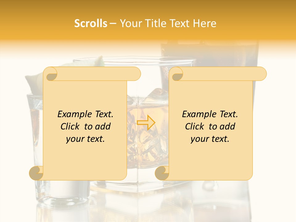 Cuba Libre Yellow Tequila PowerPoint Template