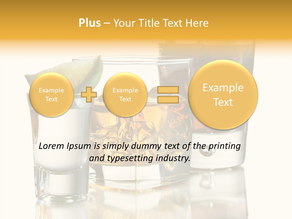 Cuba Libre Yellow Tequila PowerPoint Template