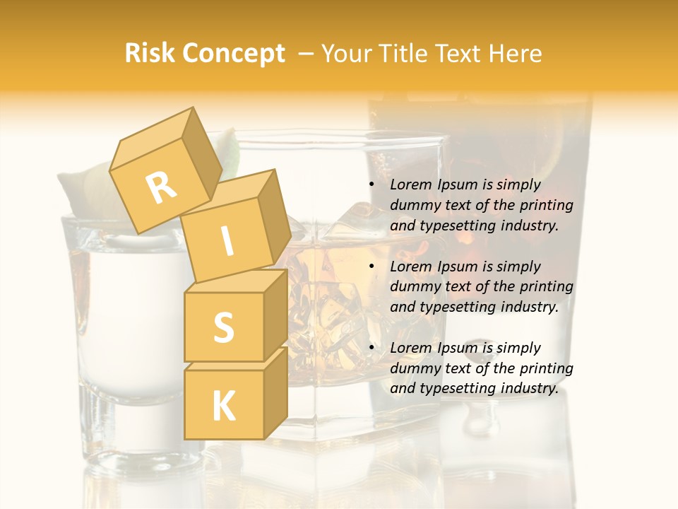 Cuba Libre Yellow Tequila PowerPoint Template