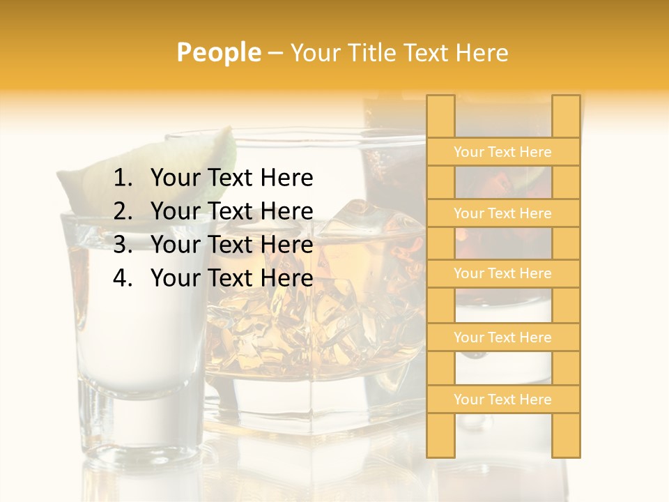 Cuba Libre Yellow Tequila PowerPoint Template