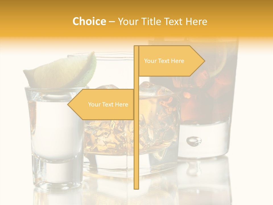 Cuba Libre Yellow Tequila PowerPoint Template