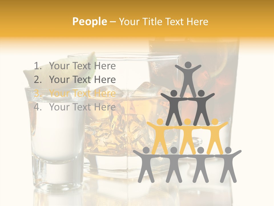 Cuba Libre Yellow Tequila PowerPoint Template