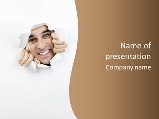 Curious Happy Handsome PowerPoint Template