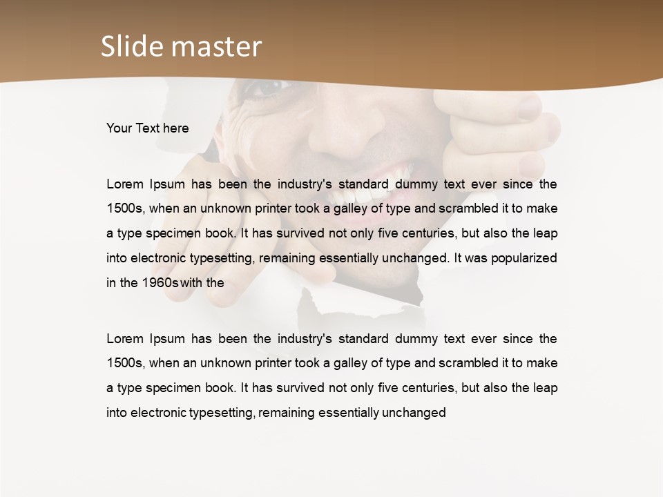 Curious Happy Handsome PowerPoint Template