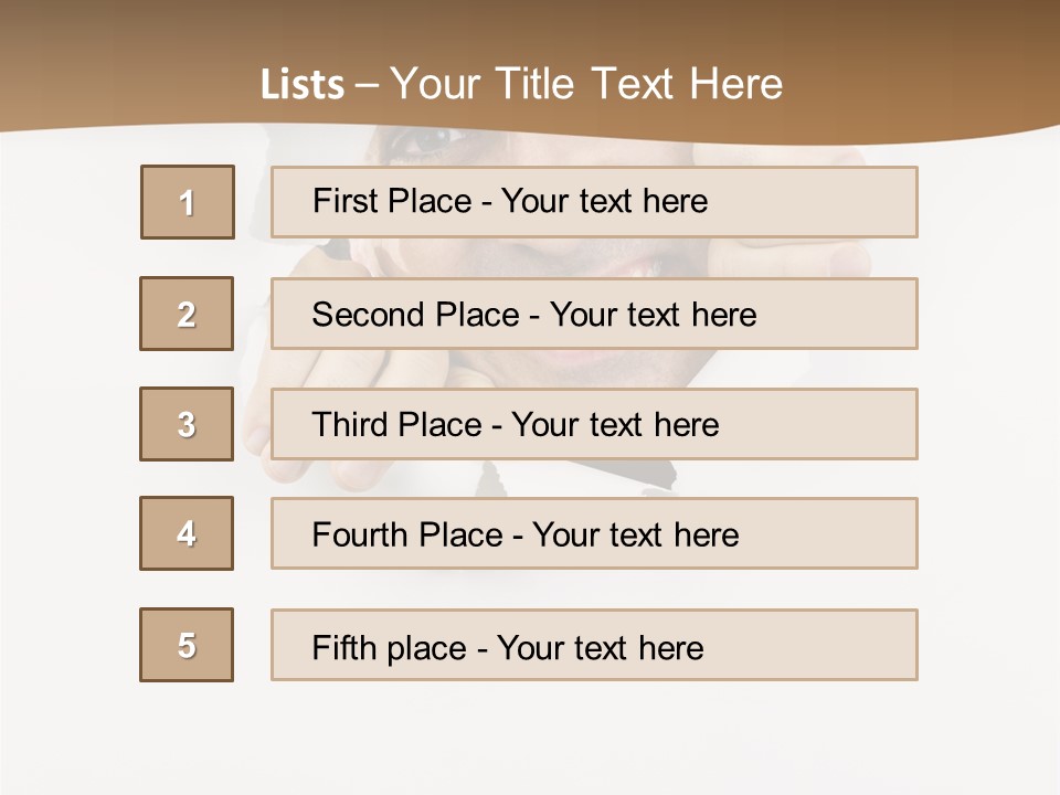 Curious Happy Handsome PowerPoint Template