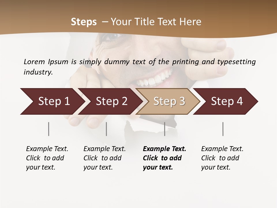 Curious Happy Handsome PowerPoint Template