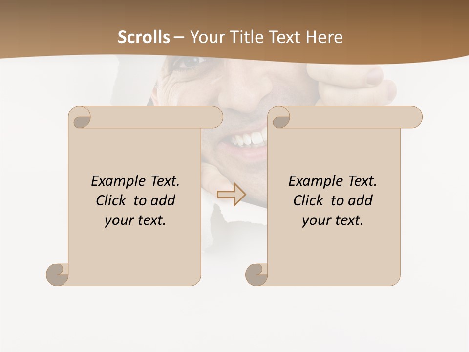 Curious Happy Handsome PowerPoint Template