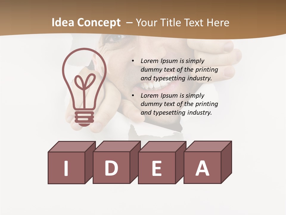 Curious Happy Handsome PowerPoint Template