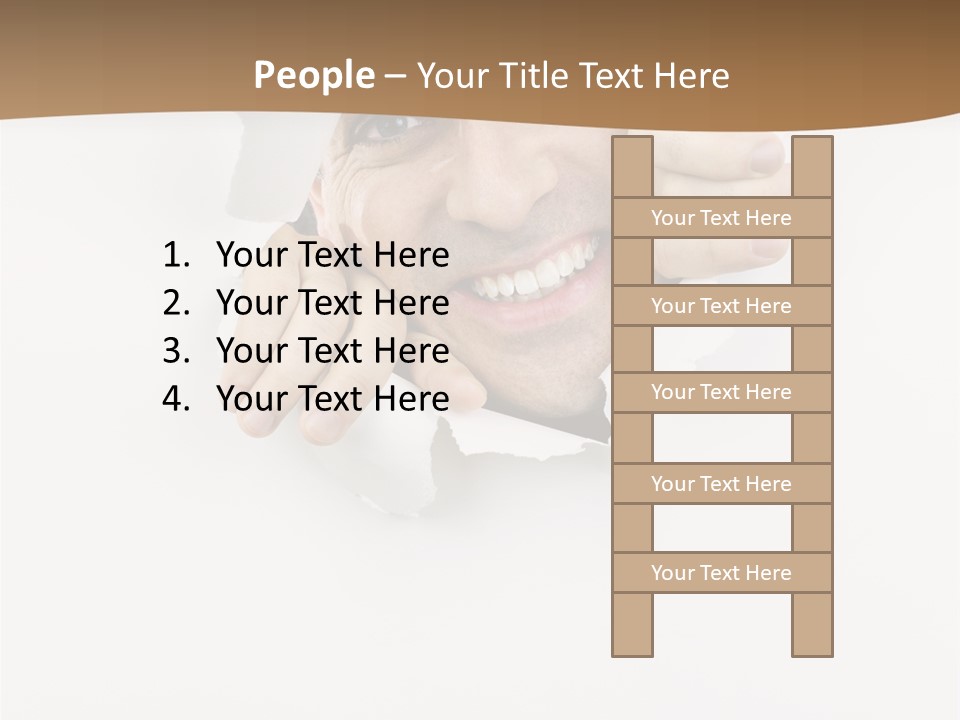 Curious Happy Handsome PowerPoint Template