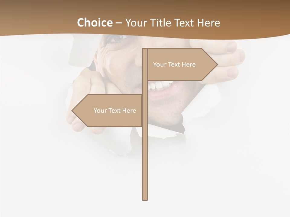 Curious Happy Handsome PowerPoint Template