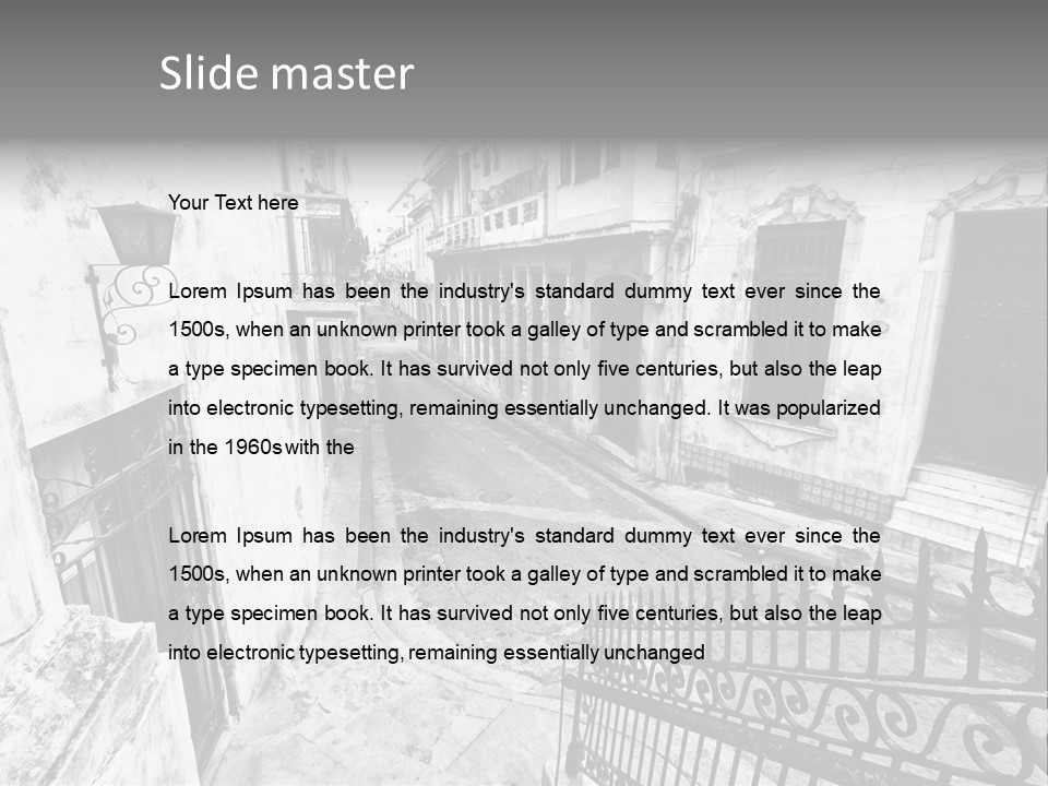 House Typical Damaged PowerPoint Template