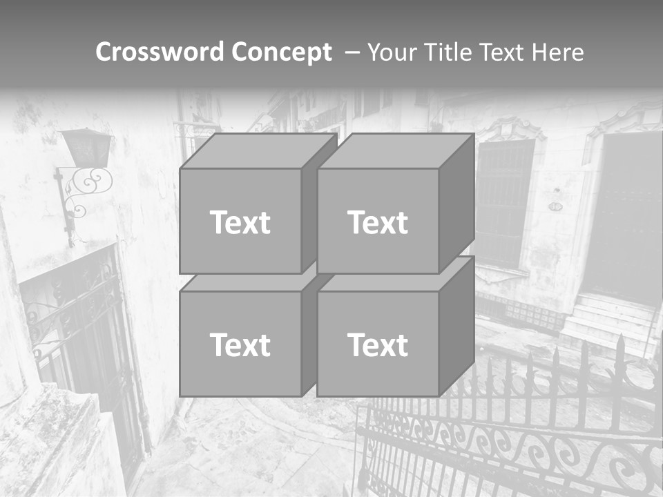House Typical Damaged PowerPoint Template