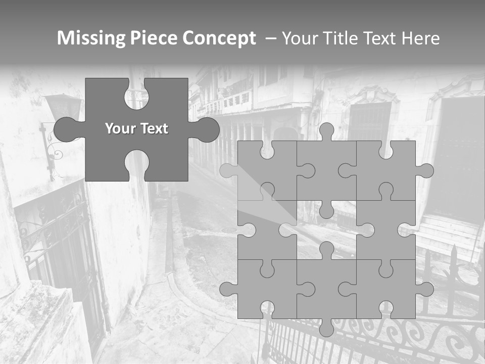 House Typical Damaged PowerPoint Template