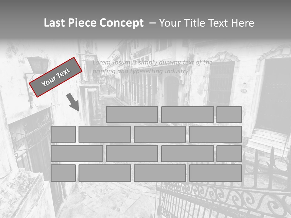 House Typical Damaged PowerPoint Template