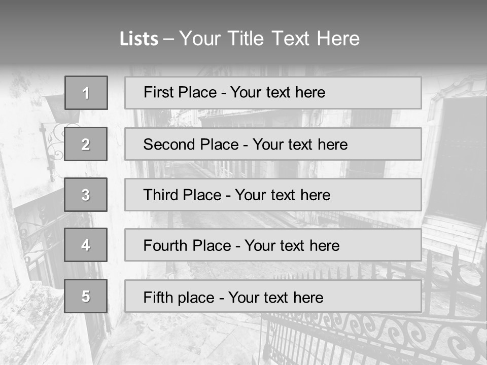 House Typical Damaged PowerPoint Template