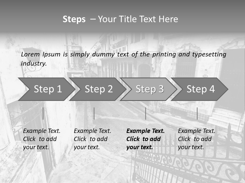 House Typical Damaged PowerPoint Template
